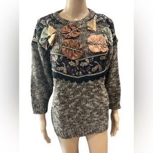 Bonnie & Bill by Holly Dolly Parton Vintage chunky sparkly vintage Sweater-S